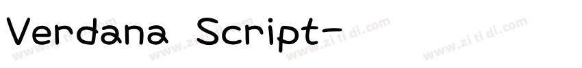 Verdana Script字体转换